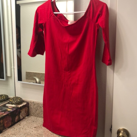 Forever 21 Red tight short dress size S - Picture 1 of 4
